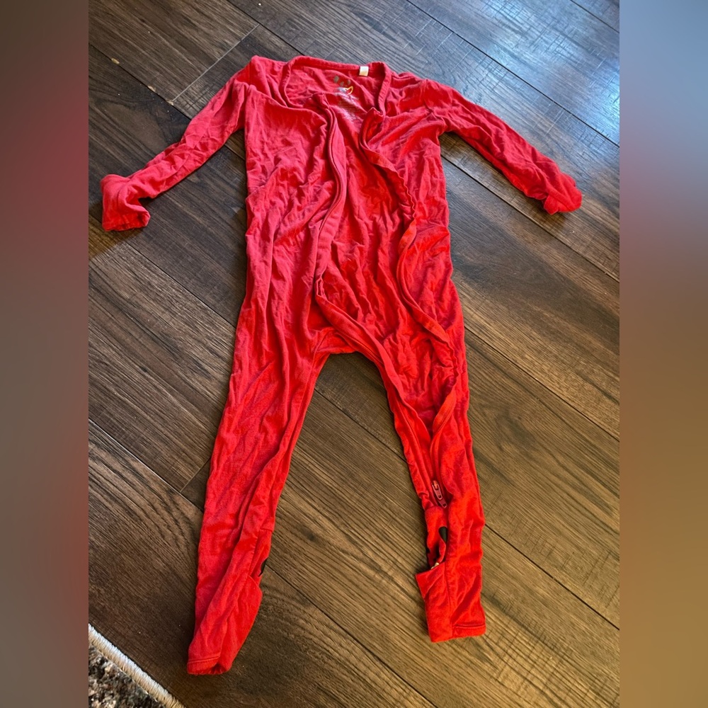 Cozy Red Kids One Piece